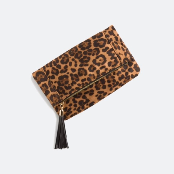 Bag Purse Clutch Leopard Print Clutch with Tassel - Picture 1 of 4